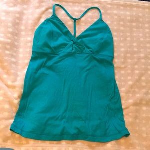 Teal Lululemon Athletica workout top